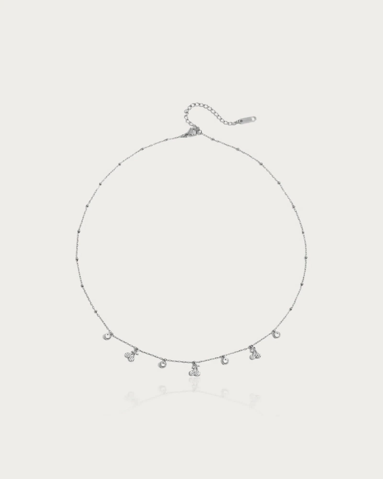Dainty Cherry Charms Necklace - AYUNA