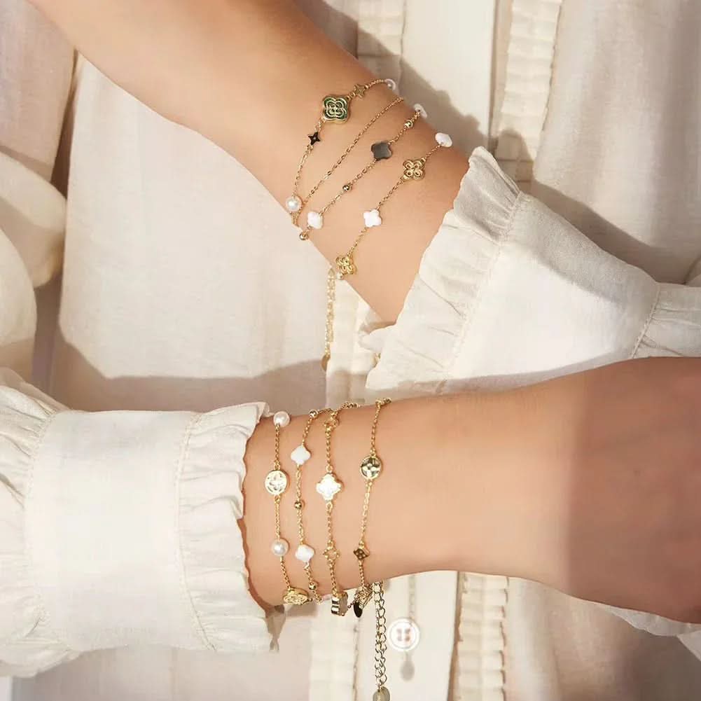 Dainty Clover Bracelet - AYUNA