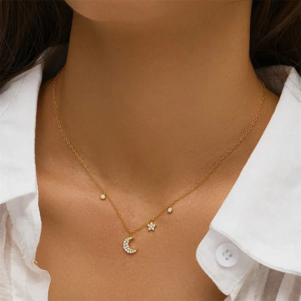 Dainty Moon Necklace - AYUNA
