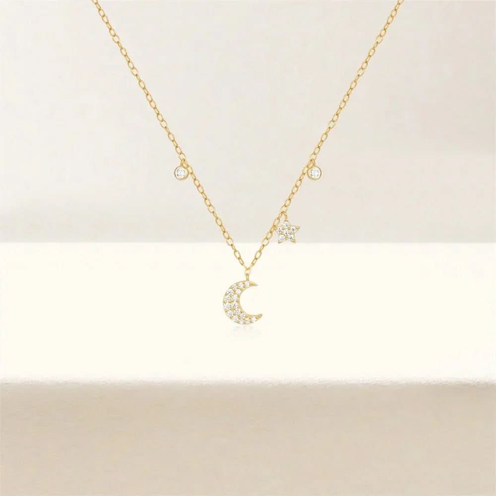 Dainty Moon Necklace - AYUNA