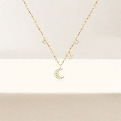 Dainty Moon Necklace - AYUNA