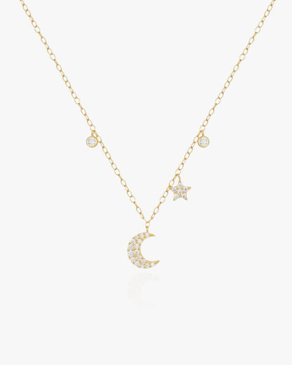 Dainty Moon Necklace - AYUNA