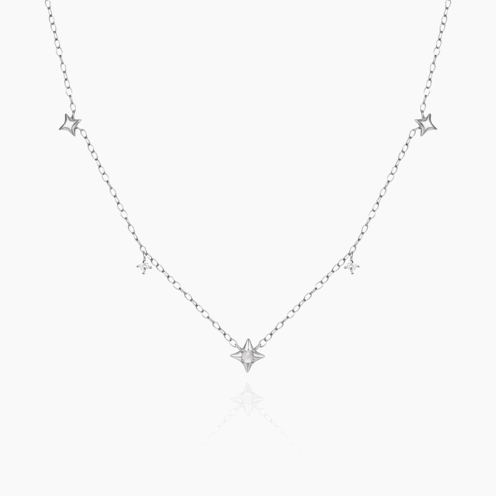 Dainty Necklace with Stars - AYUNA