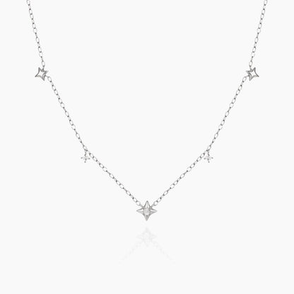 Dainty Necklace with Stars - AYUNA