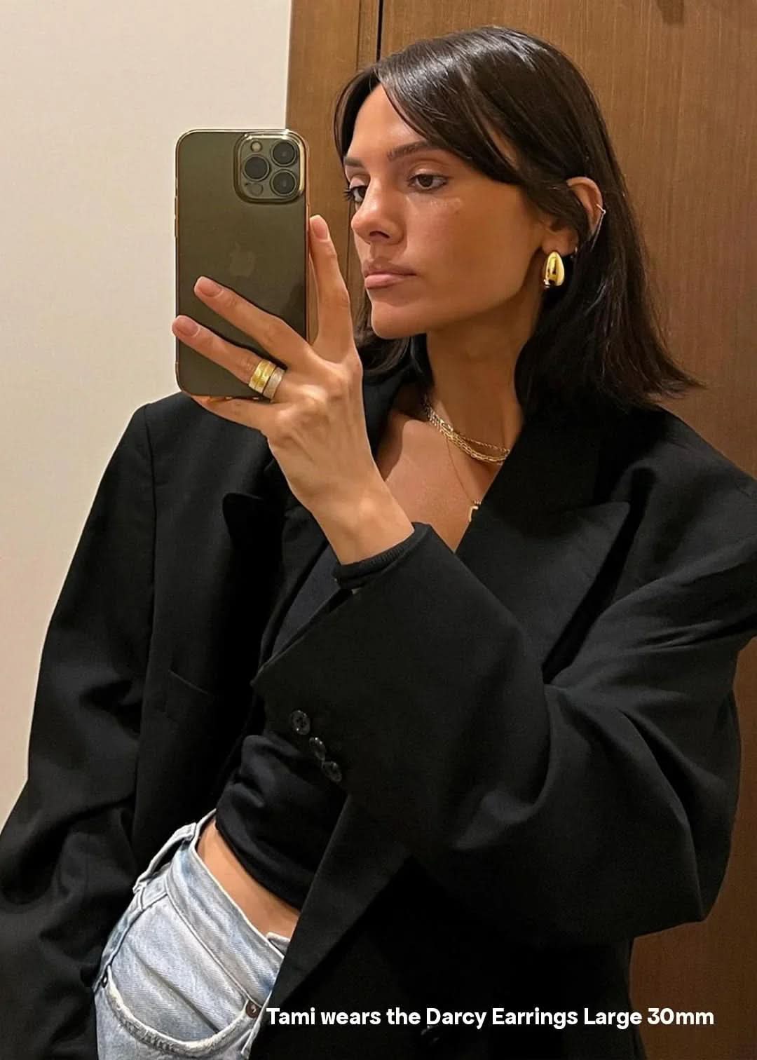 Darcy Earrings - Gold - AYUNA