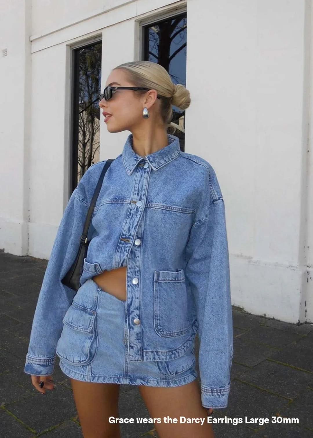 Darcy Earrings - Silver - AYUNA