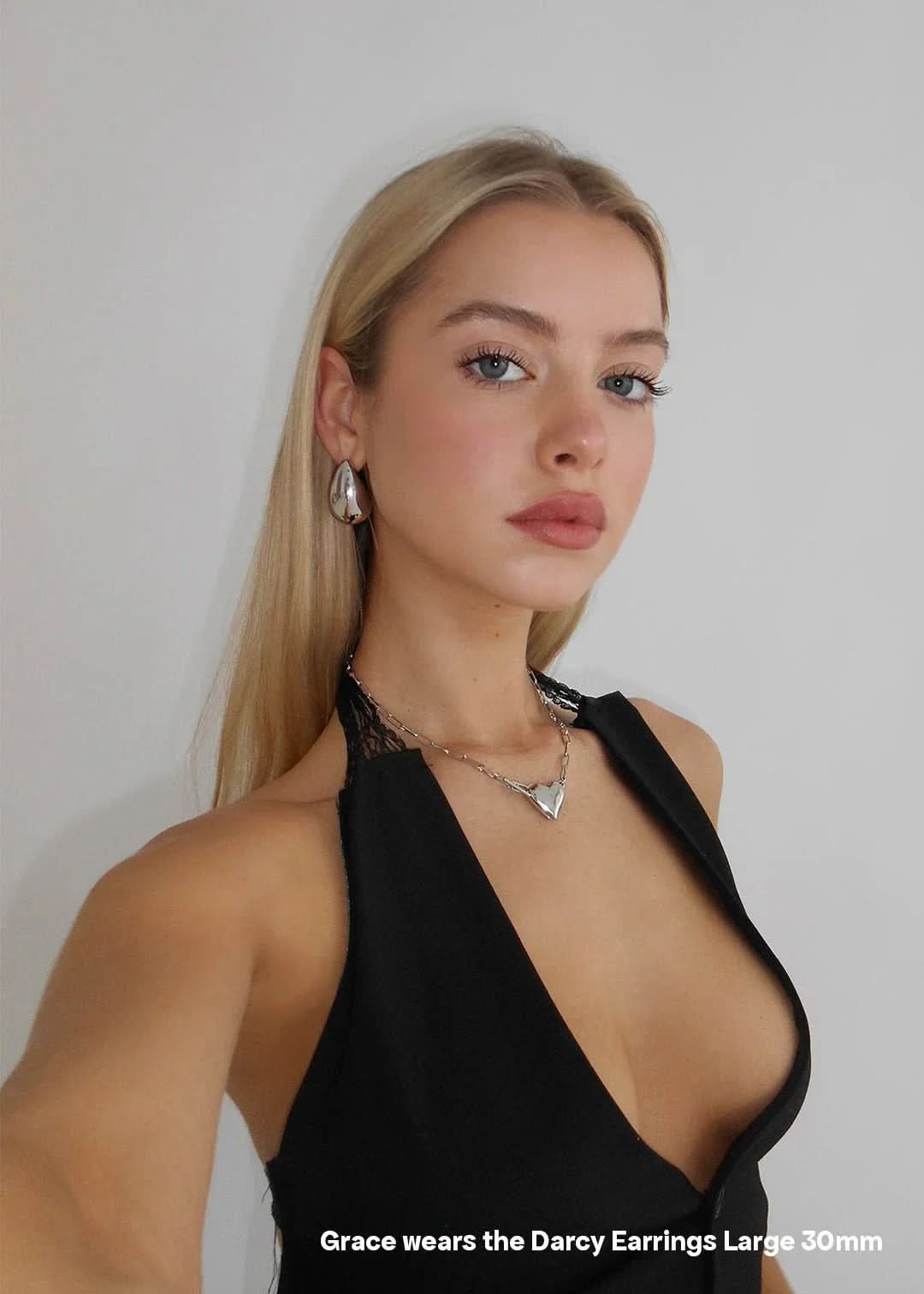 Darcy Earrings - Silver - AYUNA