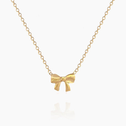 Delicate Bow Tie Necklace - AYUNA