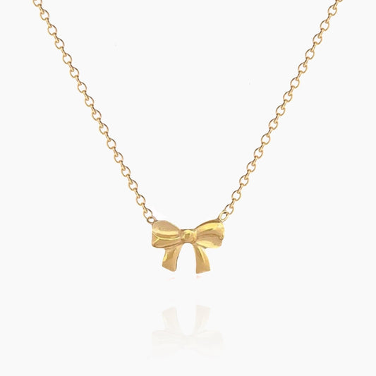 Delicate Bow Tie Necklace - AYUNA
