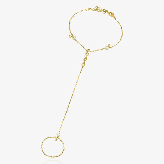 Delicate Crystal Hand Chain - AYUNA
