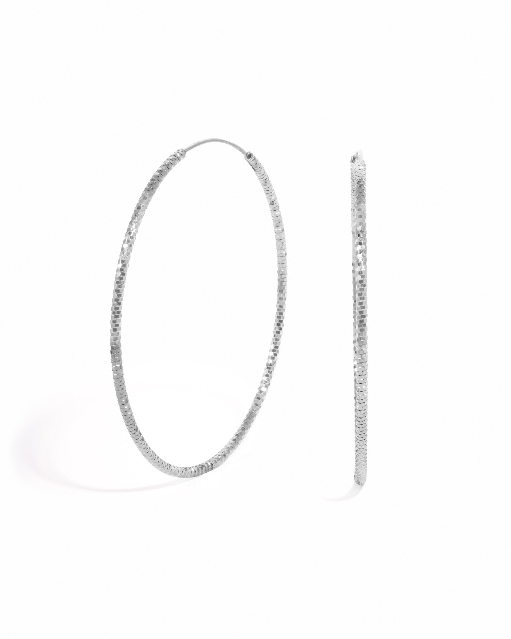 Diamond Cut Hoops - AYUNA