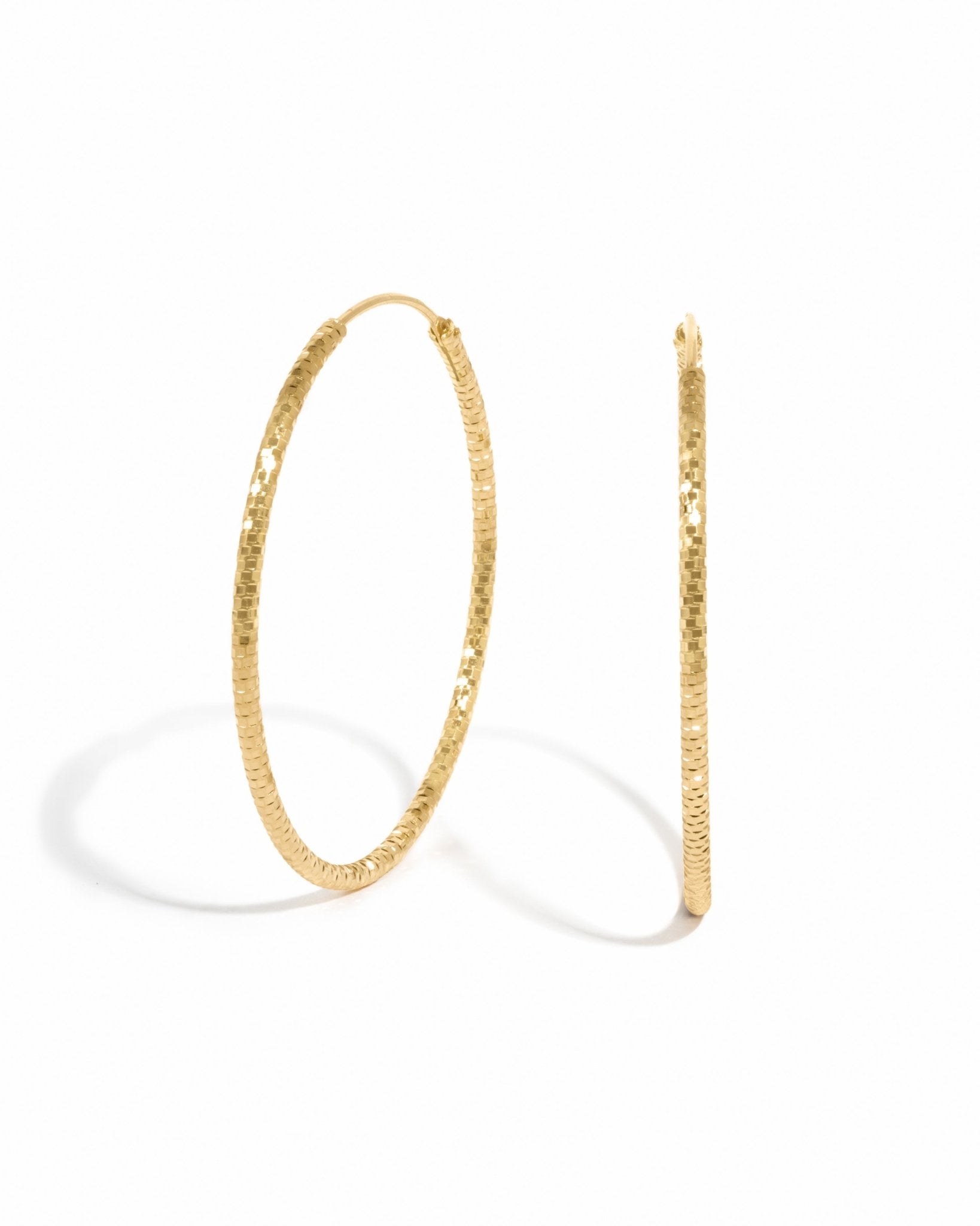 Diamond Cut Hoops - AYUNA