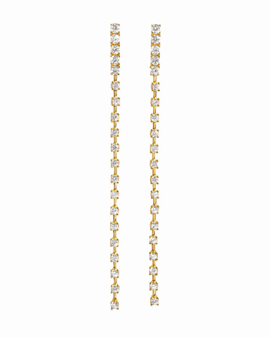 Diamond Line Earrings - AYUNA