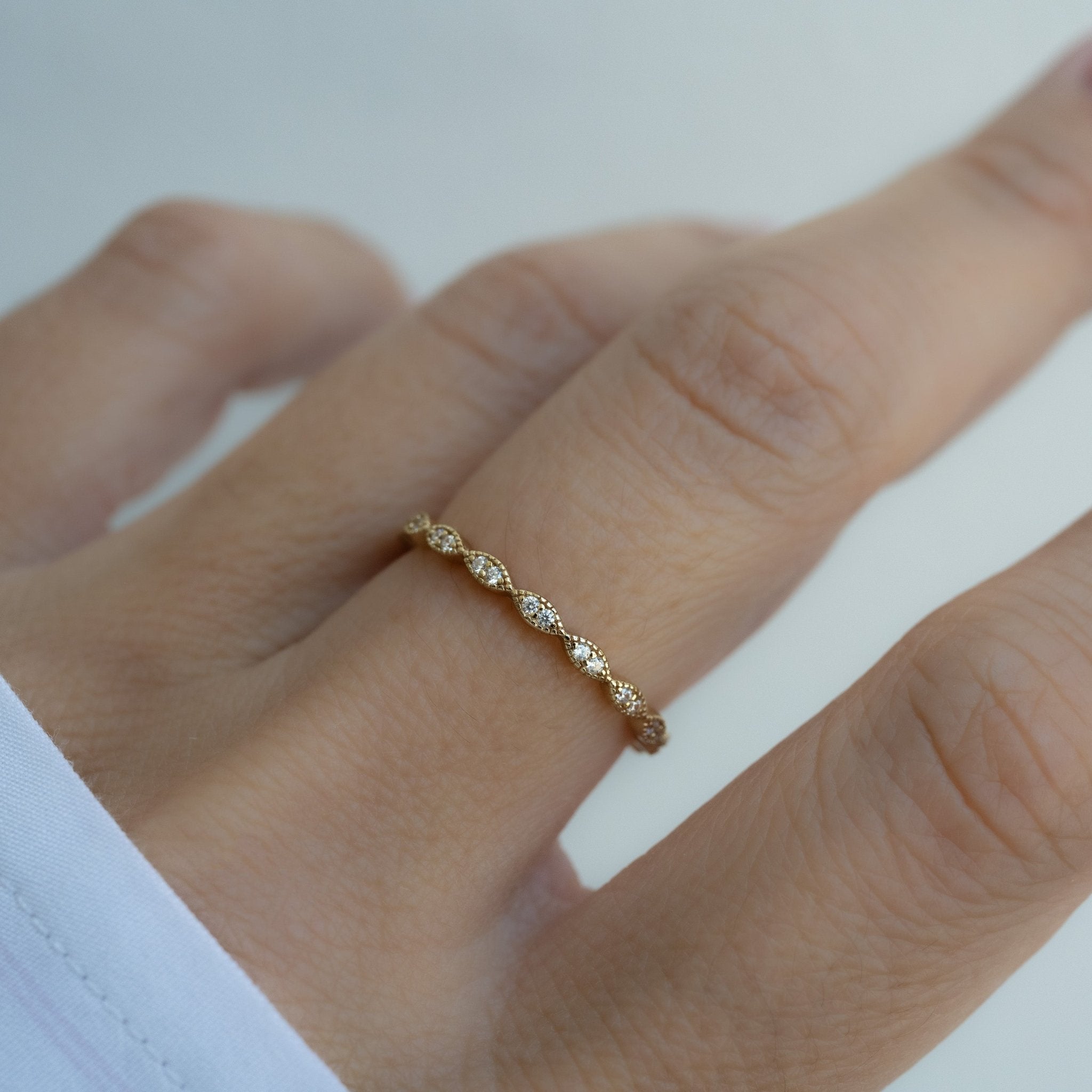 Diamond Stacking Ring - AYUNA