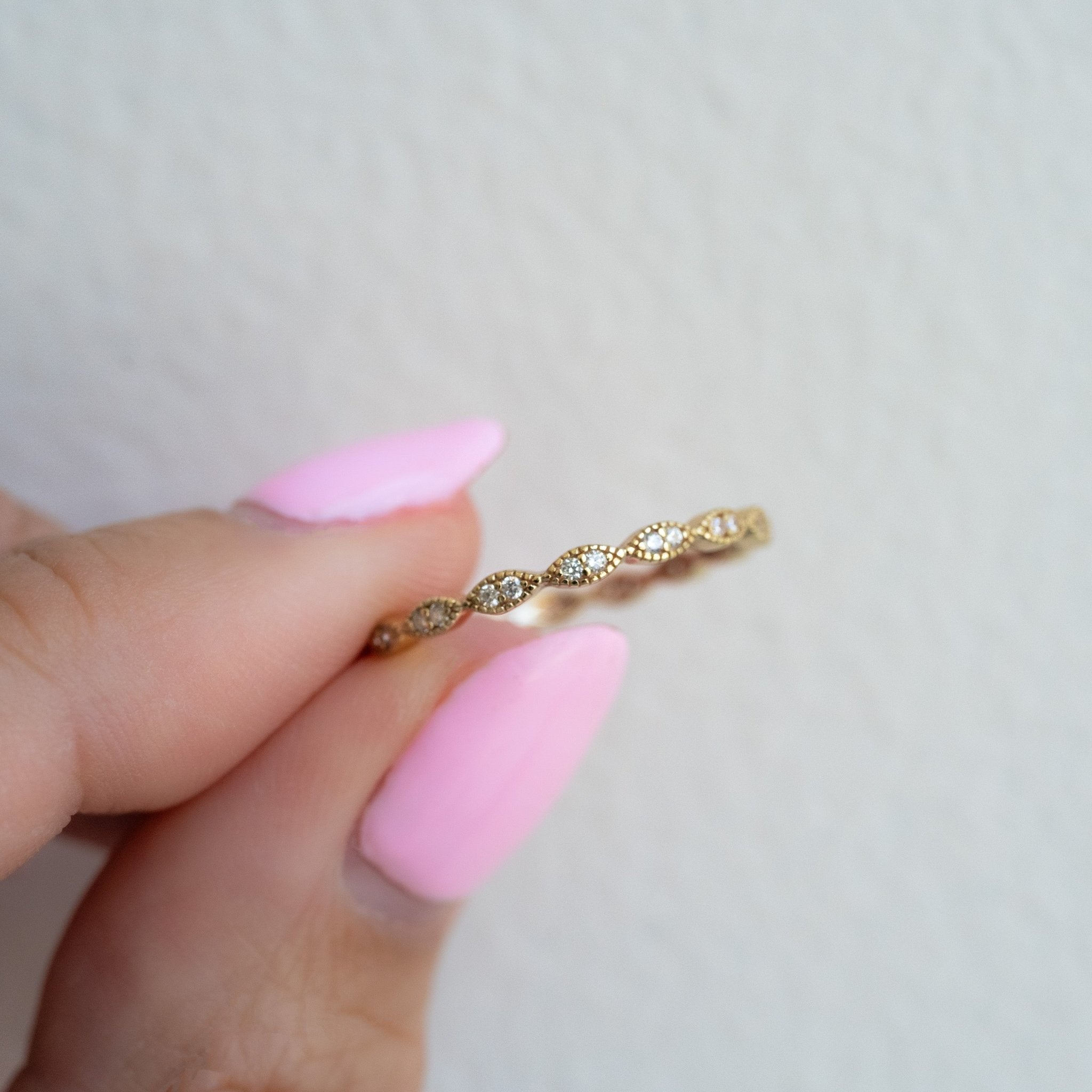 Diamond Stacking Ring - AYUNA