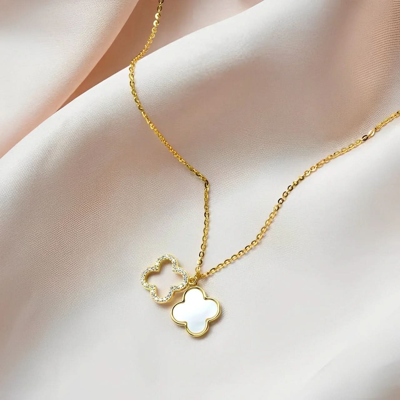 Double Clover Necklace - AYUNA