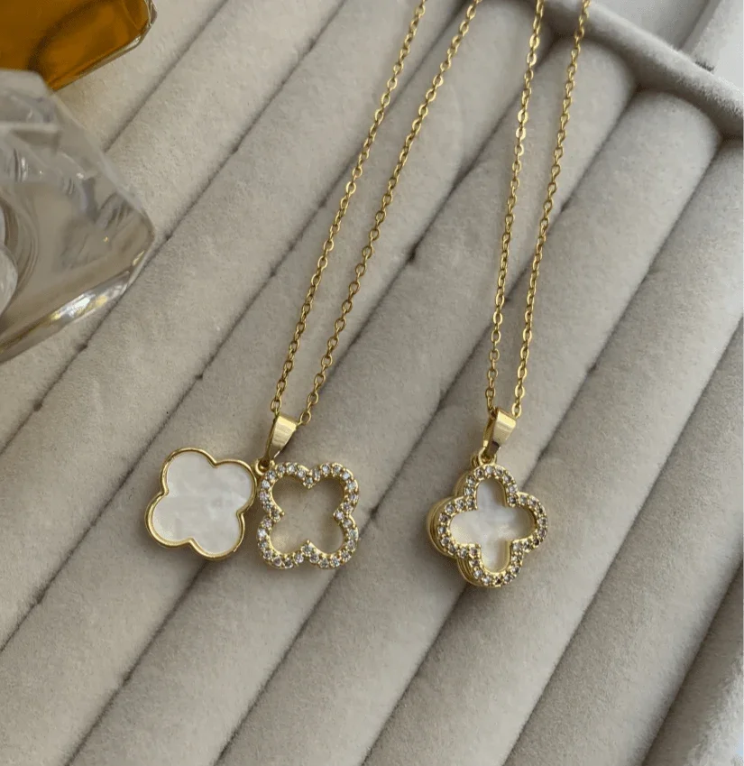 Double Clover Necklace - AYUNA