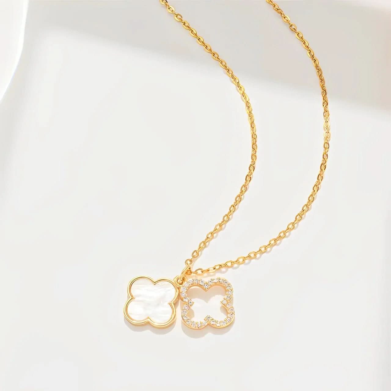 Double Clover Necklace - AYUNA