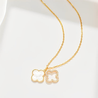 Double Clover Necklace - AYUNA