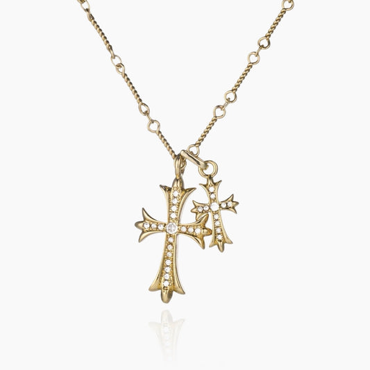 Double Cross Necklace - AYUNA
