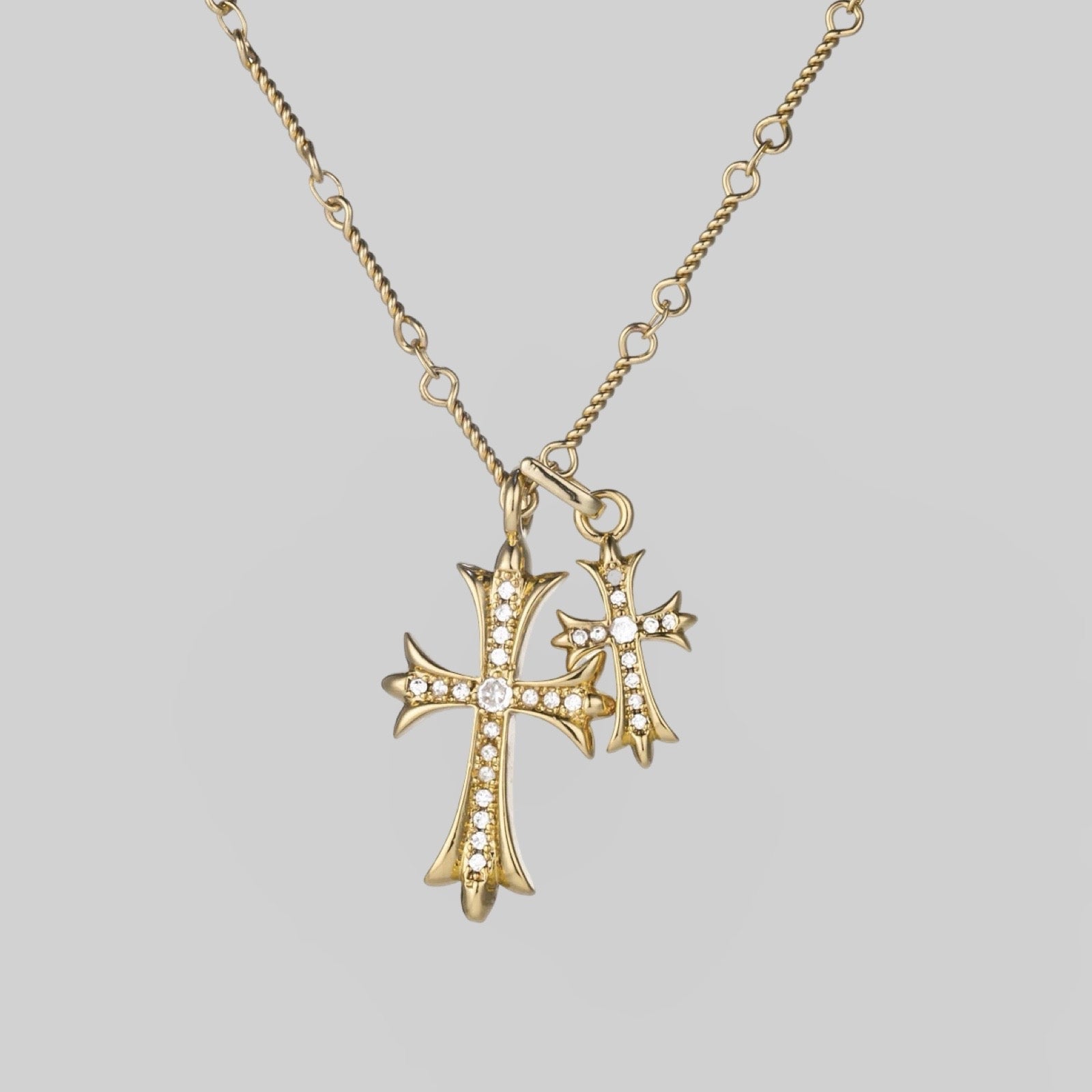 Double Cross Necklace - AYUNA