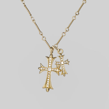 Double Cross Necklace - AYUNA
