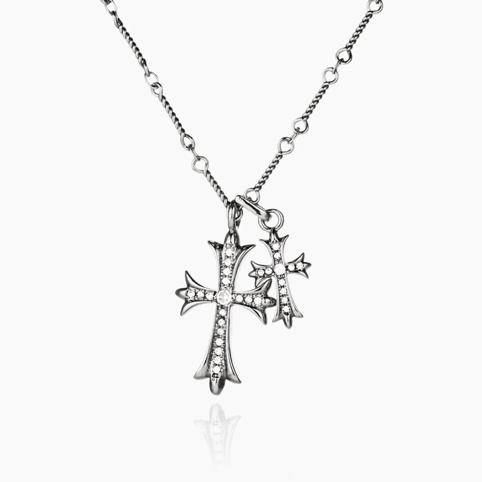Double Cross Necklace - AYUNA