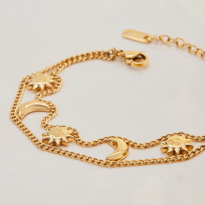 Double Sun And Moon Bracelet - AYUNA