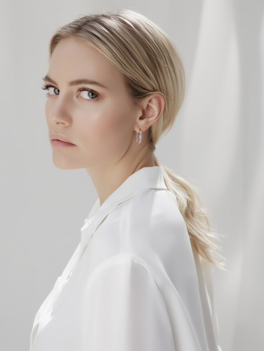 Auria Earrings – Silver