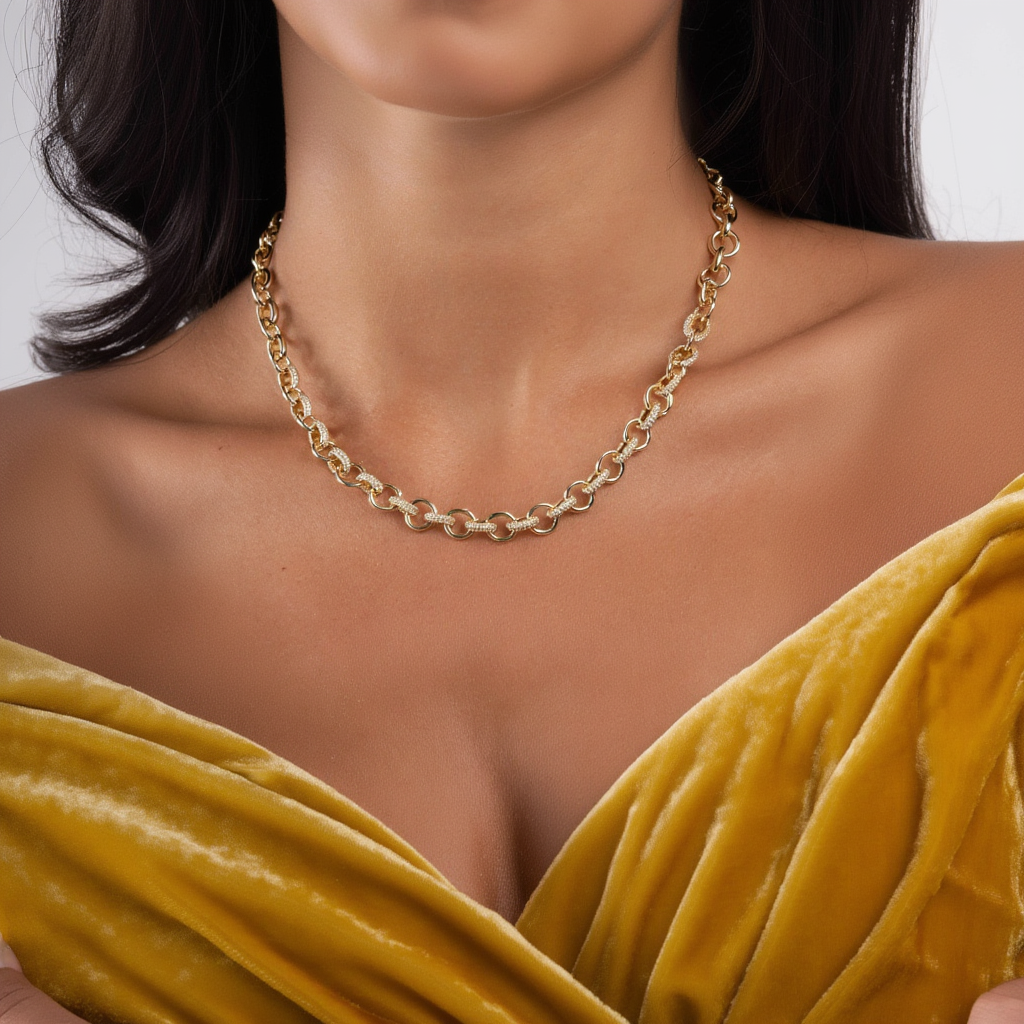 Statement Pavé Necklace