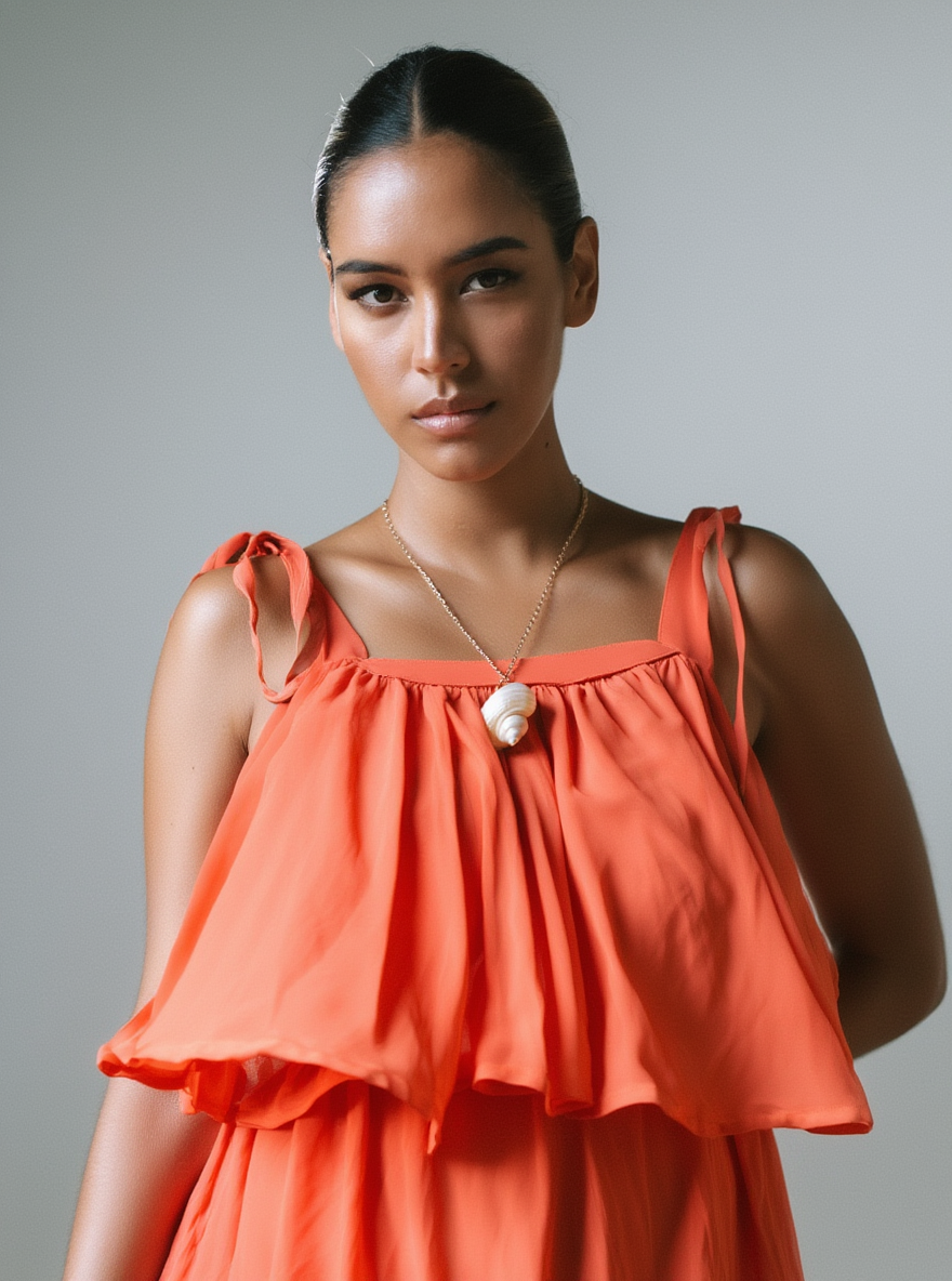 Collar de conchas naturales