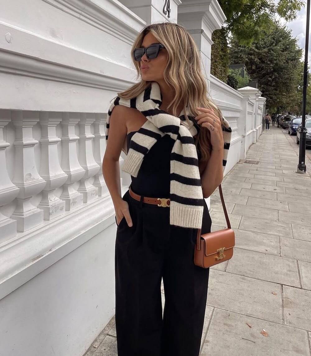 Triomphe Leather Belt