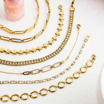 Elevated Chain Link Bracelet - AYUNA