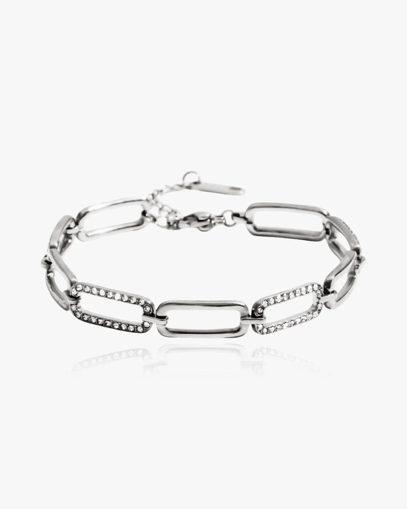 Elevated Paperclip Chain Bracelet - AYUNA