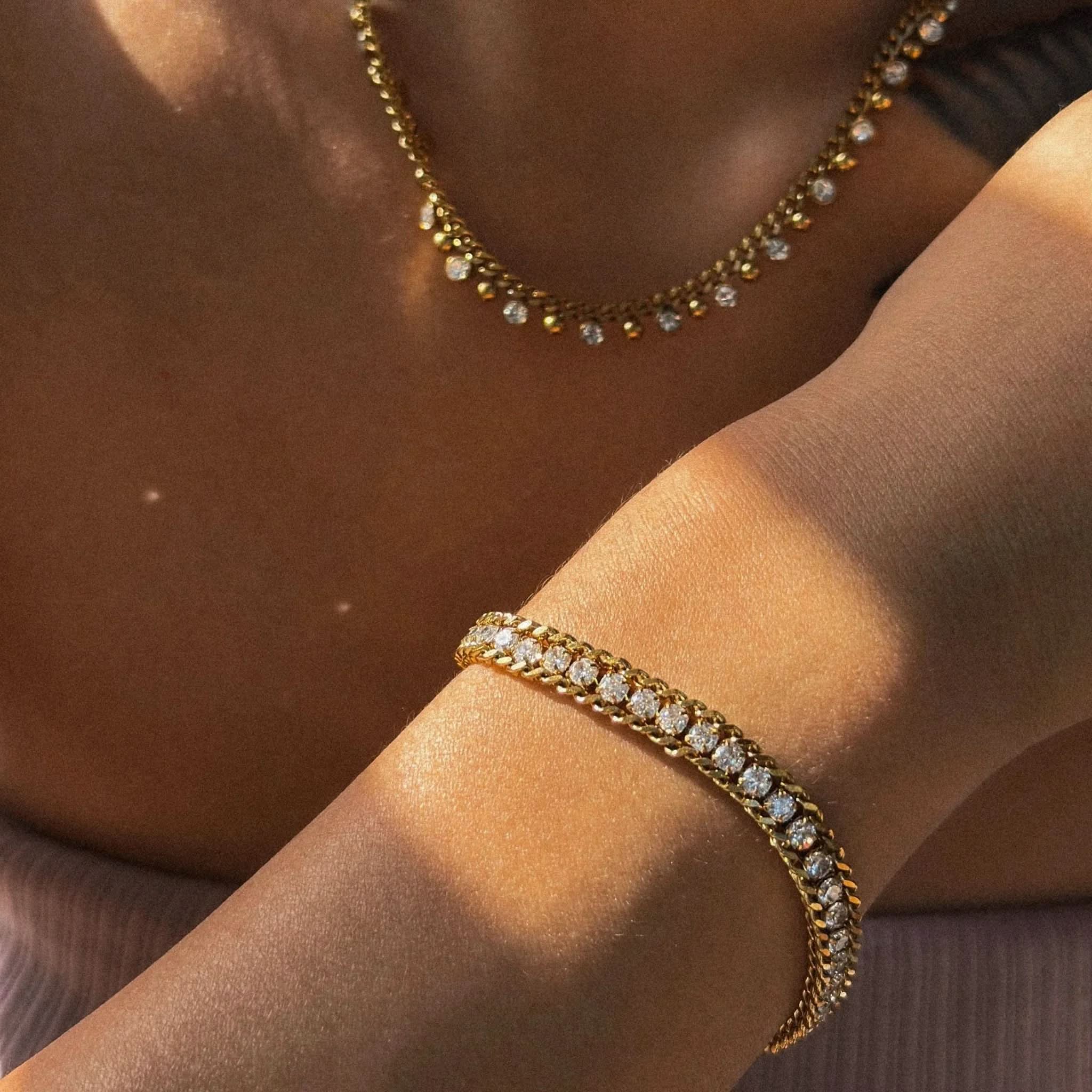 Elevated Tennis Bracelet - AYUNA