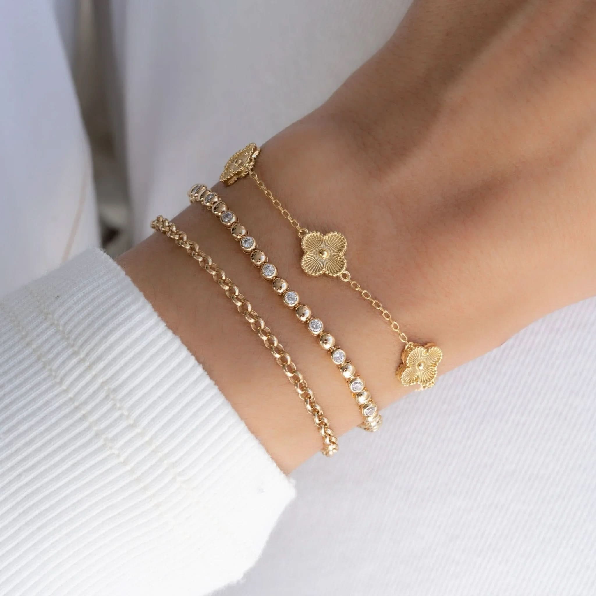 Ella Four Leaf Clover Bracelet - AYUNA