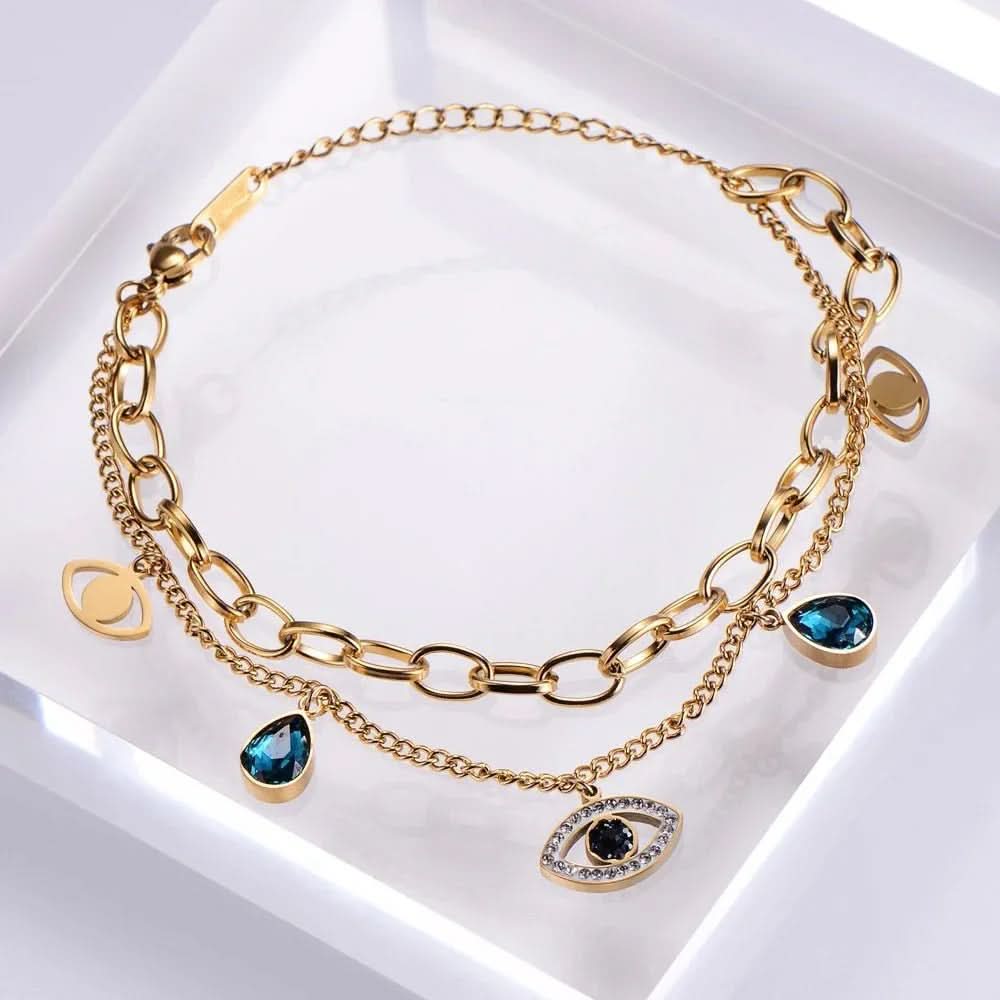 Evil Eye Crystal Bracelet - AYUNA