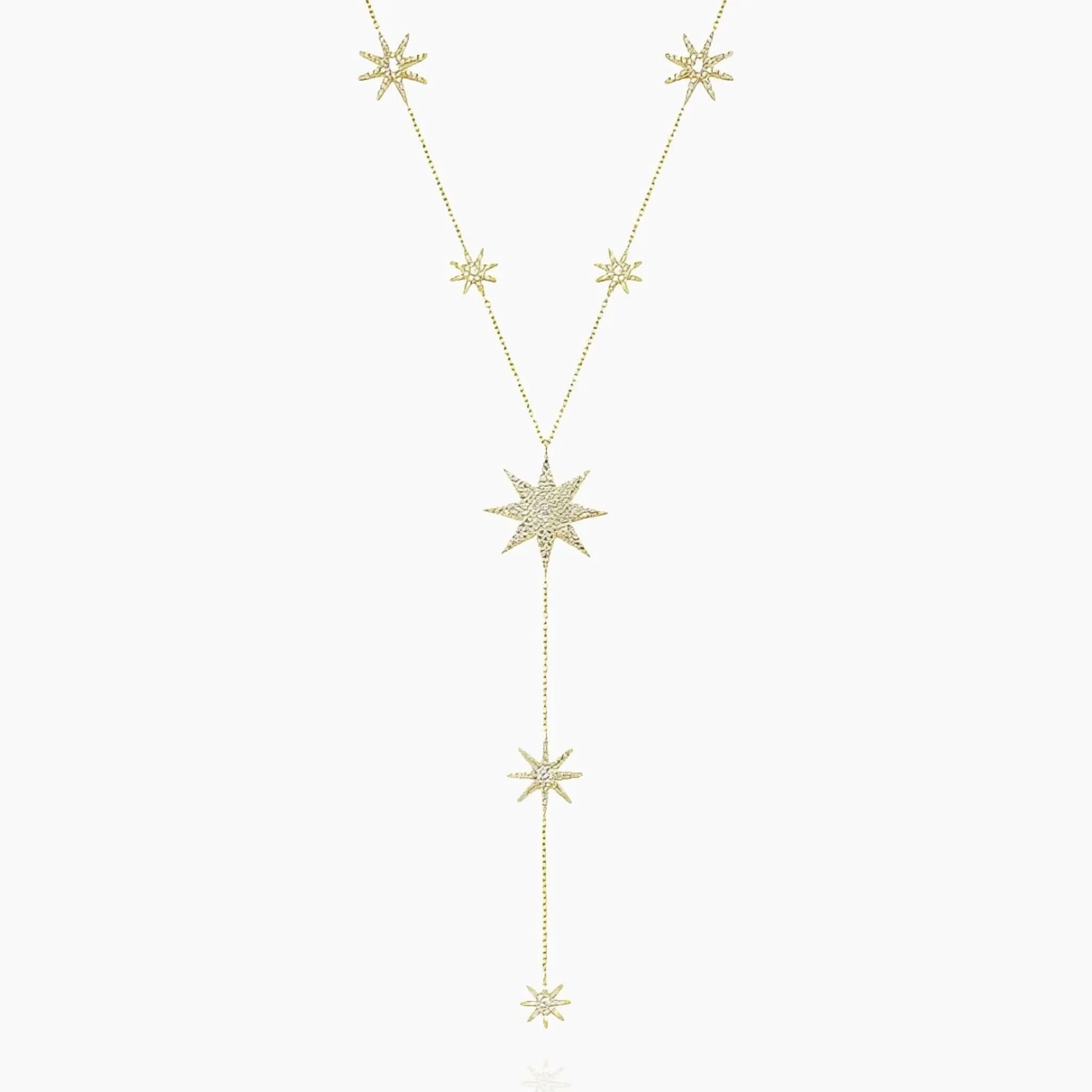 Festive Stars Y Shape Necklace - AYUNA