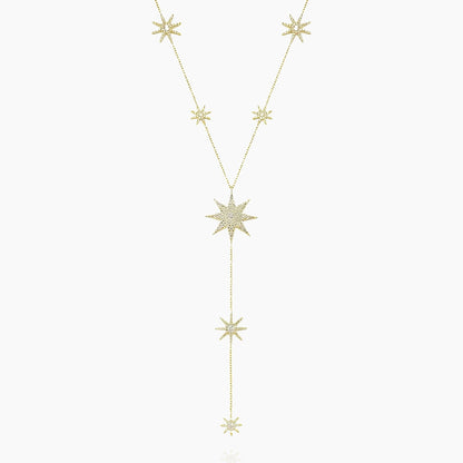 Festive Stars Y Shape Necklace - AYUNA