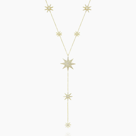 Festive Stars Y Shape Necklace - AYUNA