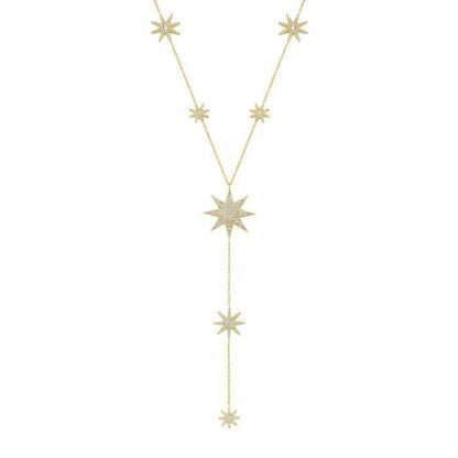 Festive Stars Y Shape Necklace - AYUNA