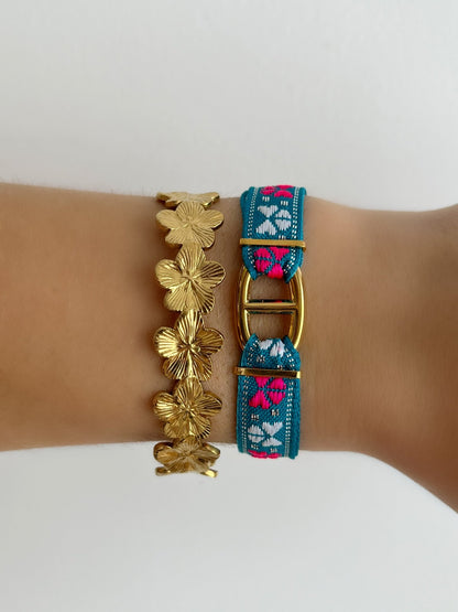 Flower Cuff Bracelet - AYUNA