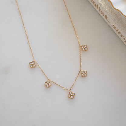 Four Leaf Clover Charm Necklace - AYUNA
