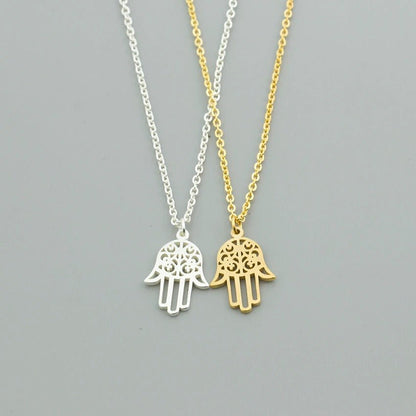 Hamsa Hand Necklace - AYUNA