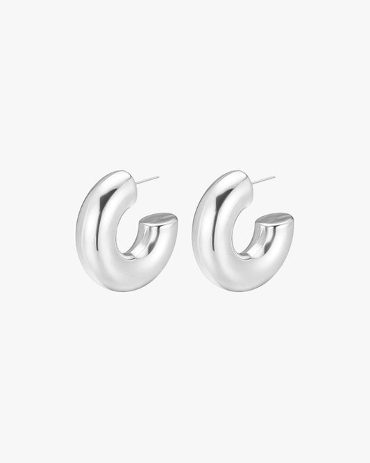 Harpar Hoops - Silver - AYUNA