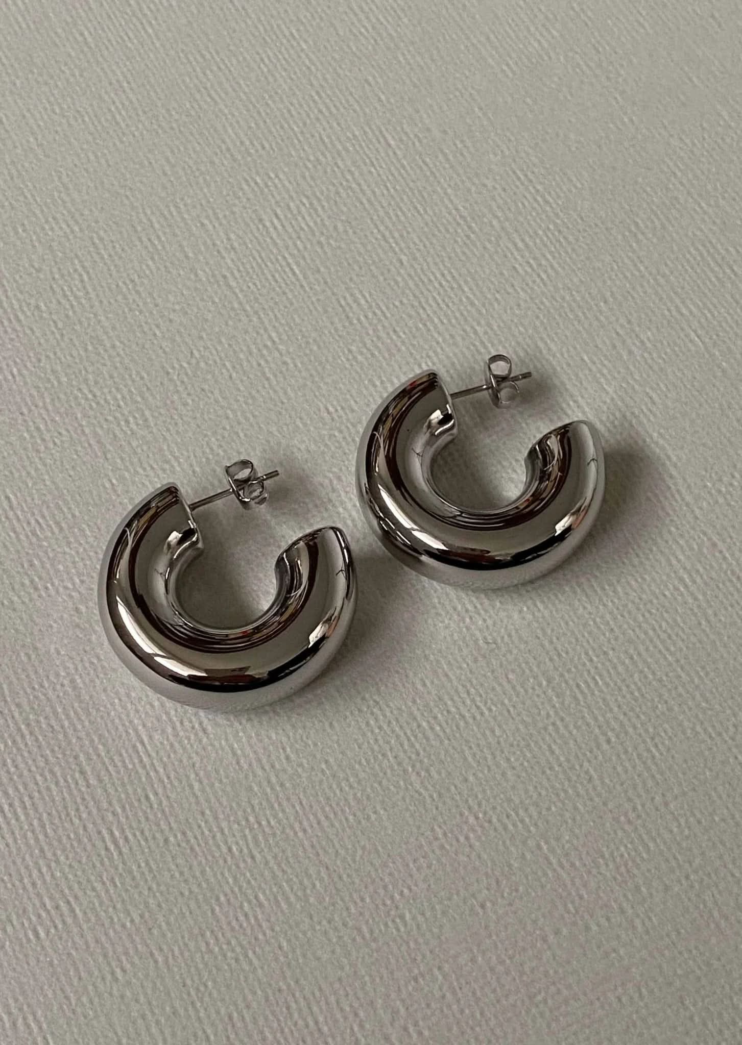 Harpar Hoops - Silver - AYUNA