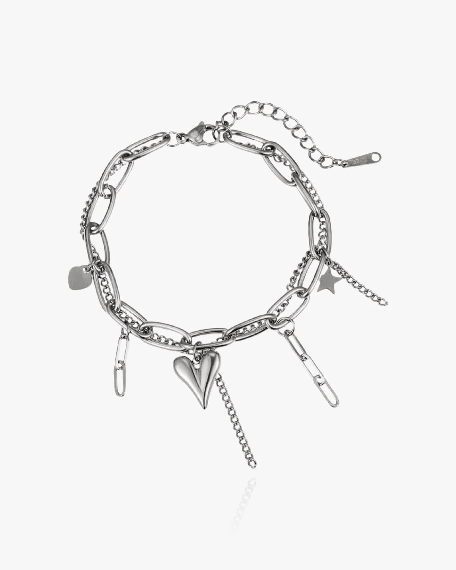 Heart Charms Bracelet - AYUNA