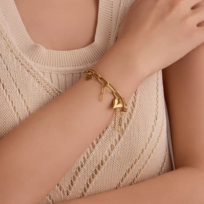 Heart Charms Bracelet - AYUNA