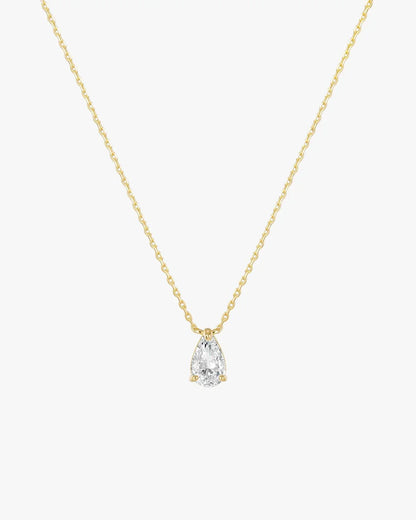 Iriss Necklace Pear - Gold - AYUNA