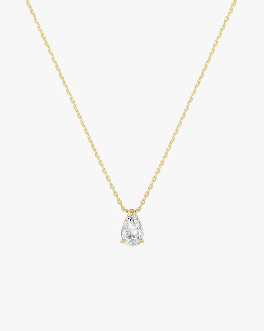 Iriss Necklace Pear - Gold - AYUNA